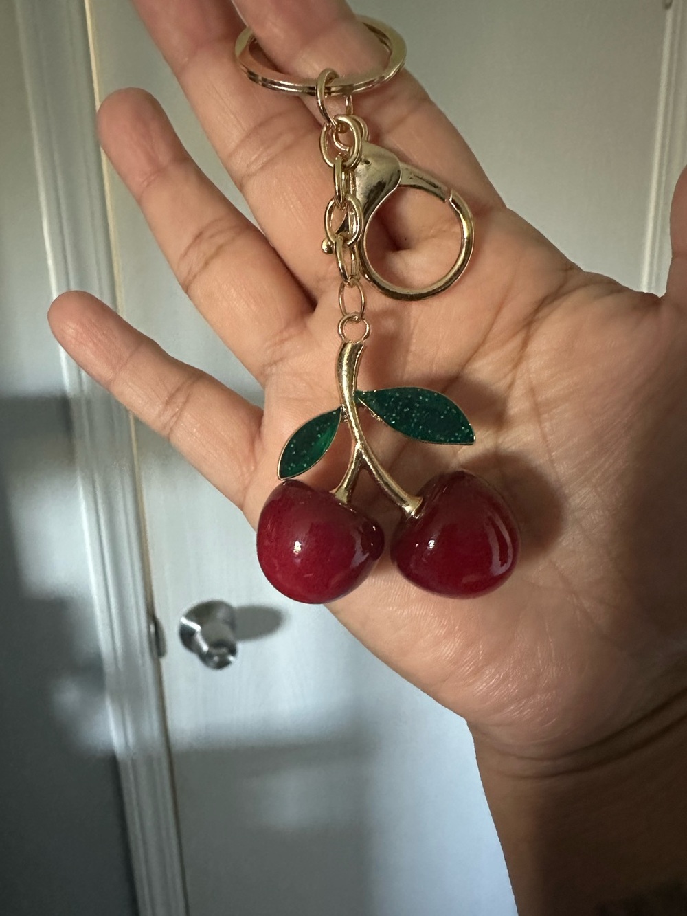 Cherry Keychain Bag Charm